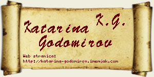 Katarina Godomirov vizit kartica